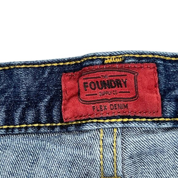 The Foundary Jeans 48x29 Classic Wash Denim Relaxed Fit Roomy Straight Leg Pants - Picture 9 of 11